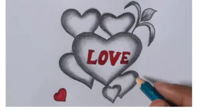 Drawing= Heart Explore Creative Love